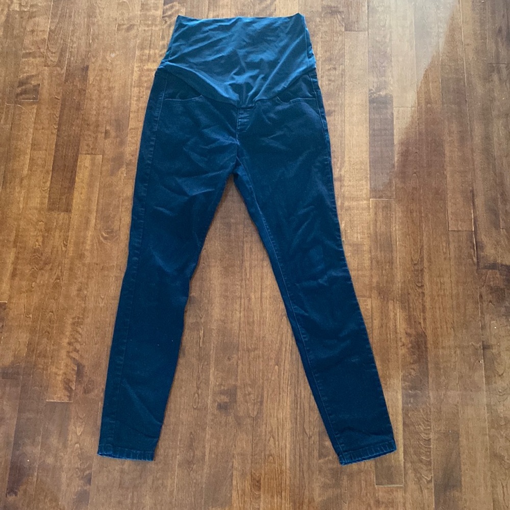 Dark blue maternity jeans